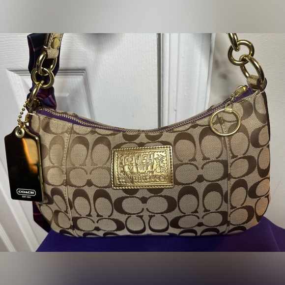 Authentic Rare Coach Poppy Tartan Plaid Glam Purse NWOT & Coach Est 1941 wallet - Picture 16 of 17